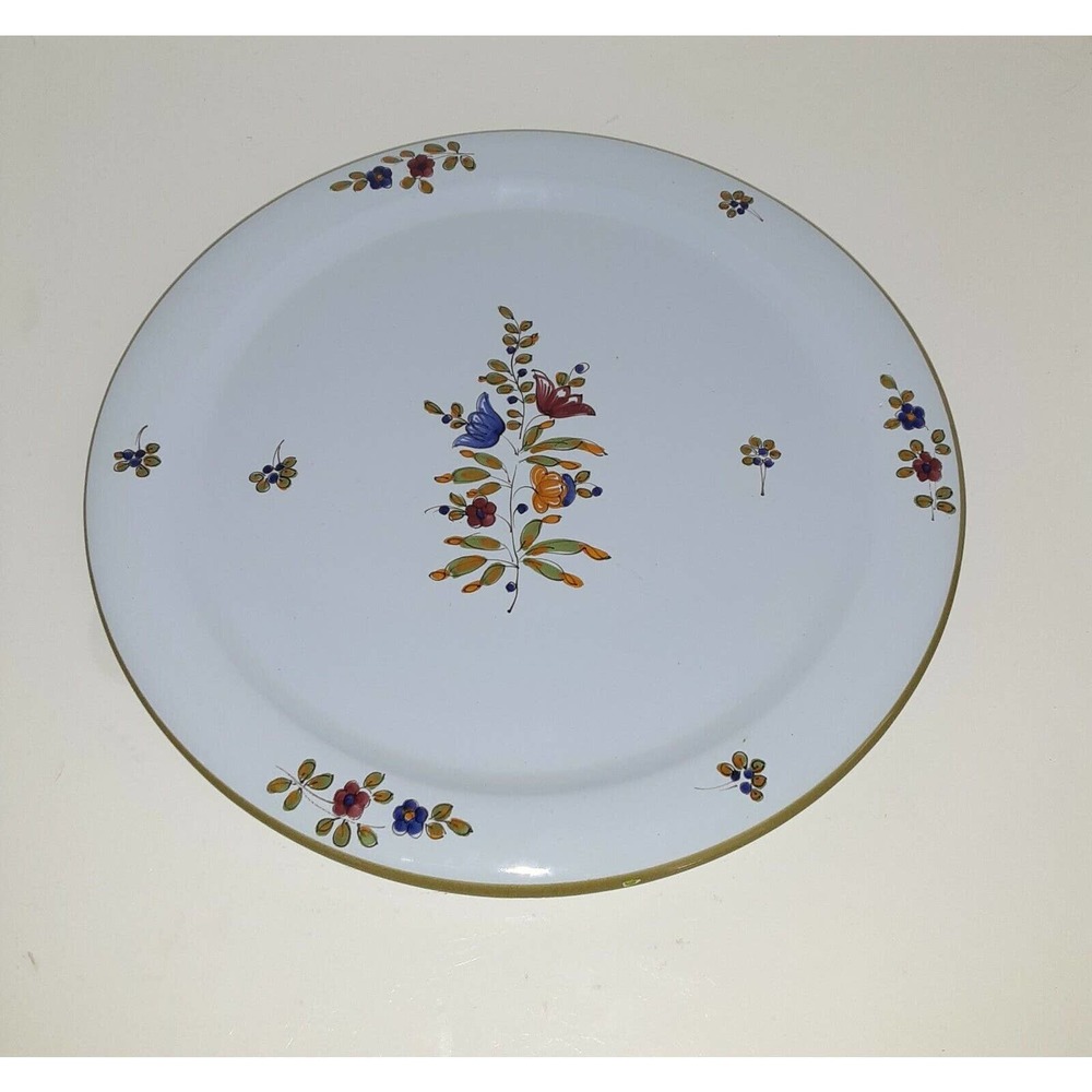 Italian signed & numbered Decorative Platter Flaw